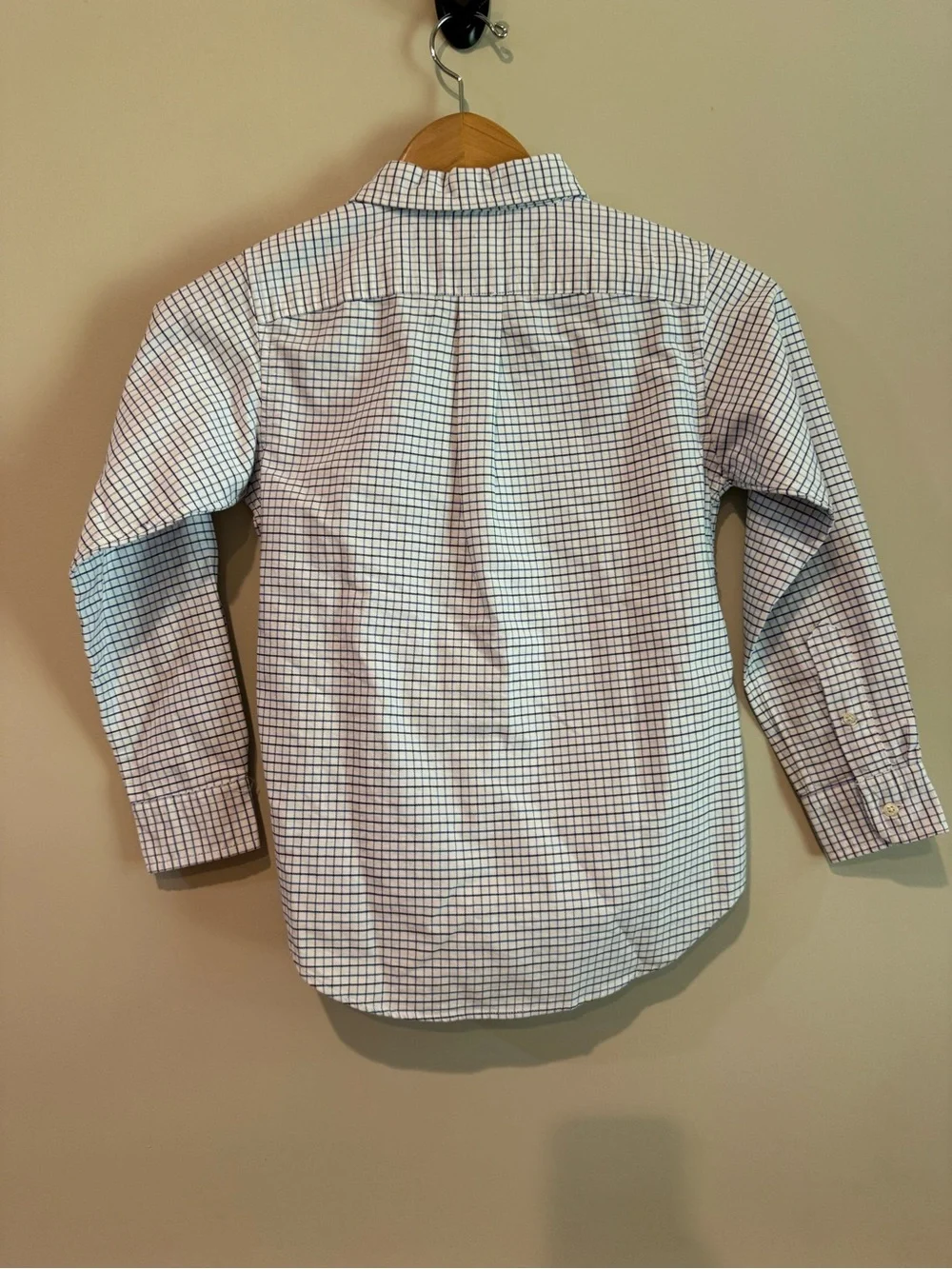 Polo by Ralph Lauren White Blue Check Button-Down Shirt - Boys